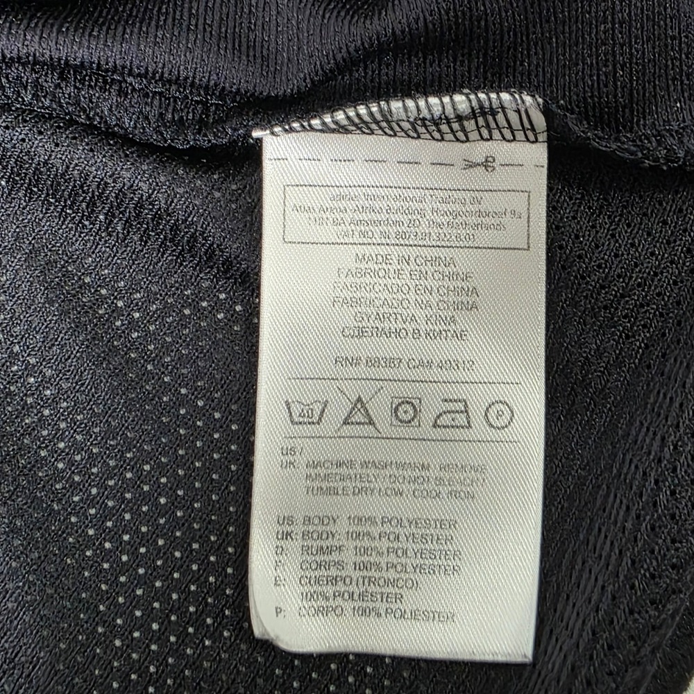 Adidas T-Shirt Men Large Black Active 360 Short Sleeve AZB004 Stripe Athletic - Picture 7 of 13